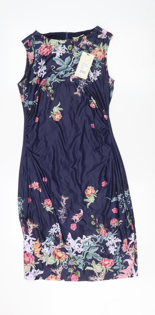 Yumi Women's 12 Multicoloured Floral Knit Dress