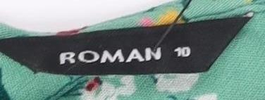 Roman Women's Floral Dress, Multicoloured, Size 10