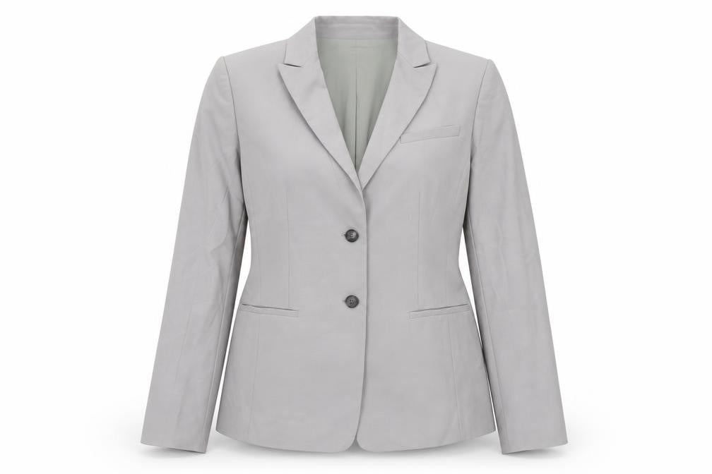 Ann Taylor Women's Grey Blazer Size 12P Petite
