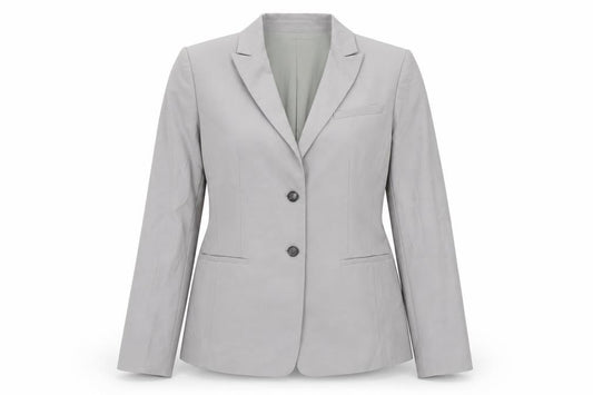 Ann Taylor Women's Grey Blazer Size 12P Petite