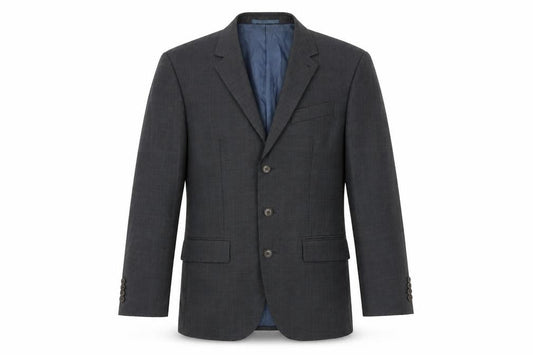 Next Men's Grey 38R Wool Blazer, Regular Fit