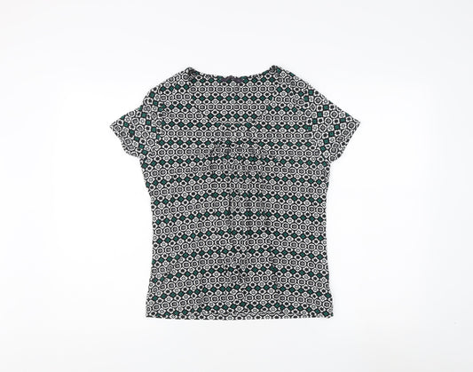 Marks and Spencer Women’s Black Geometric Top Size 12