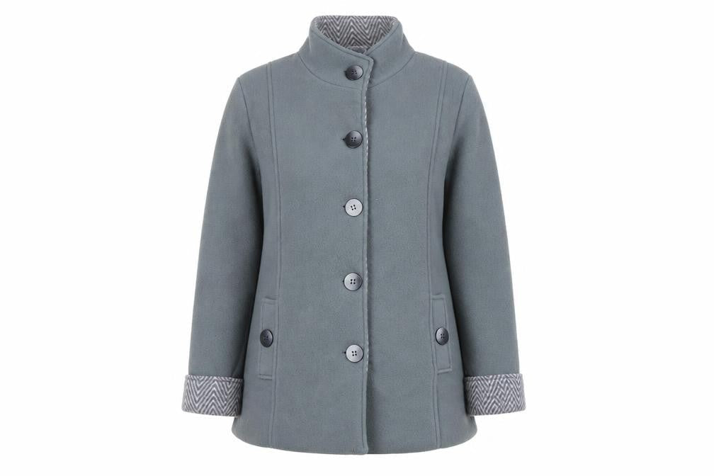 Anne De Lancay Women's Grey Fleece Jacket M