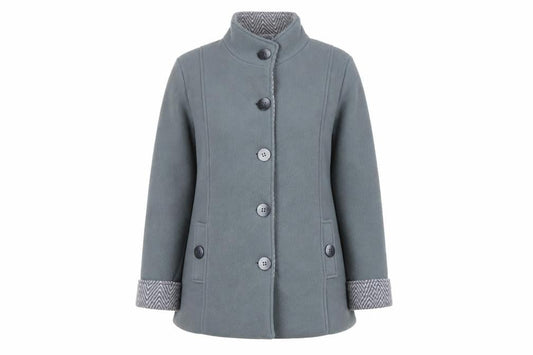 Anne De Lancay Women's Grey Fleece Jacket M