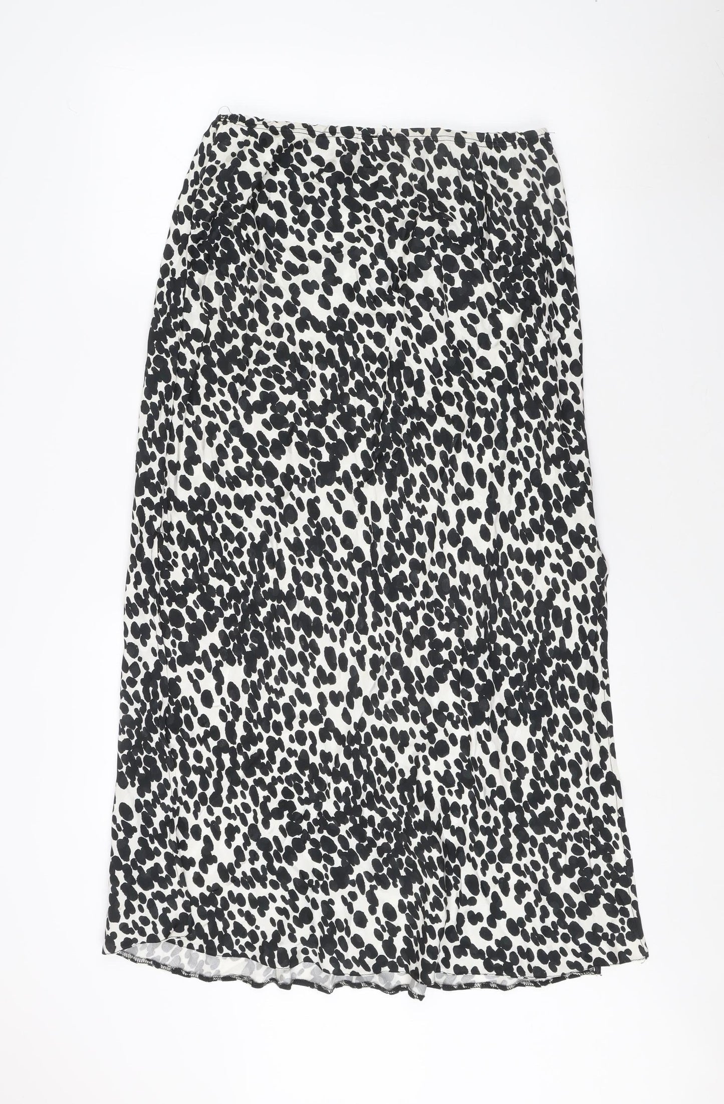 River Island Women's Black Animal Print Pencil Skirt Size 16