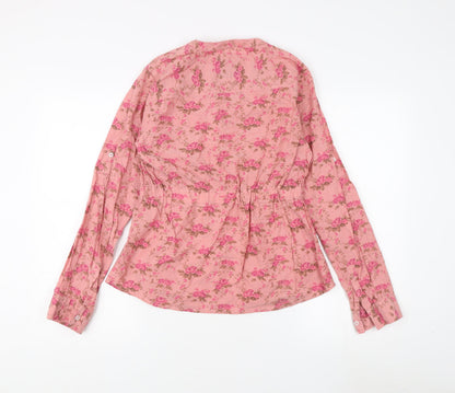 Back view of Lee Cooper Women's Pink Floral Blouse -, size L