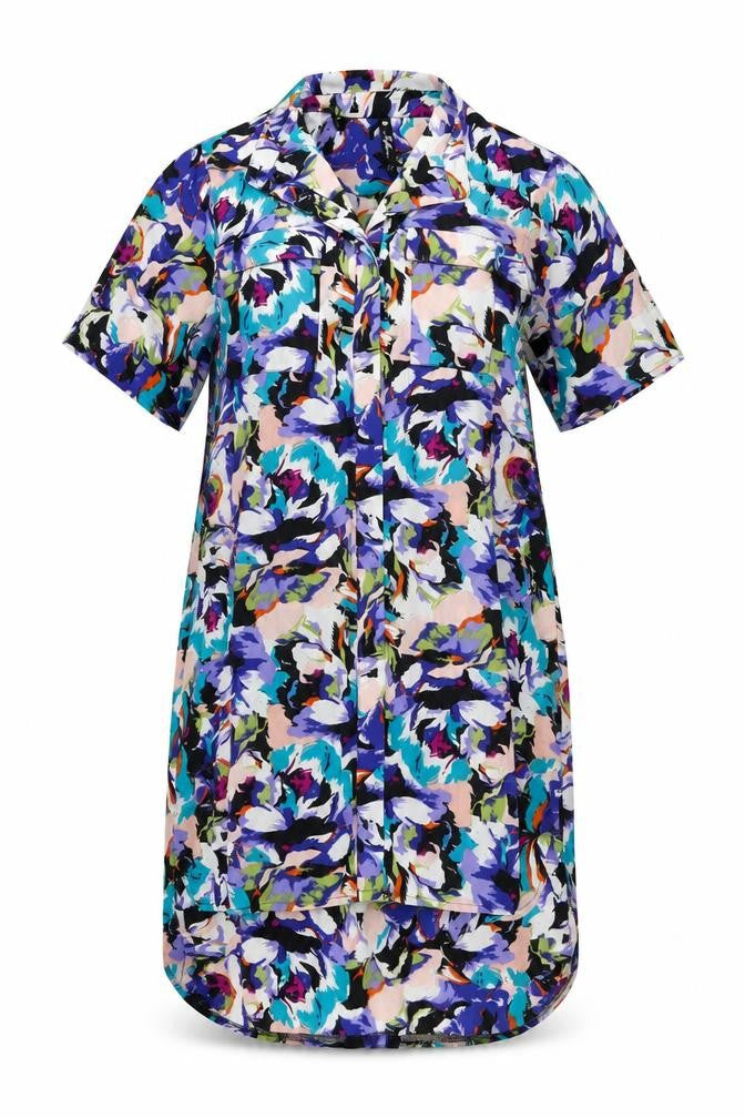 Influence Women's Multicoloured Floral Shirt Dress, Size 12