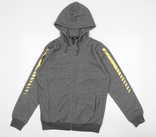 Alex Jones London Men's Grey Full Zip Hoodie, Size S