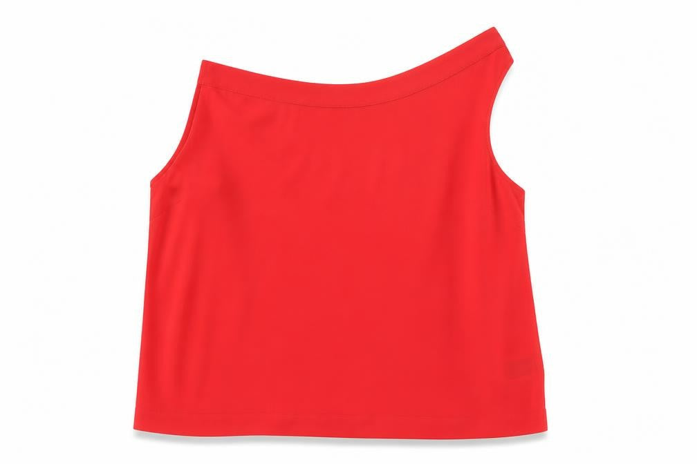 Oasis Women's Red One Shoulder Top Size 14