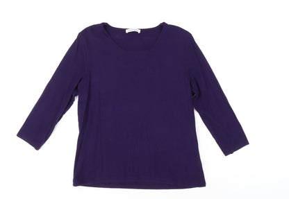 Windsmoor Women's Purple Basic T-Shirt Size S