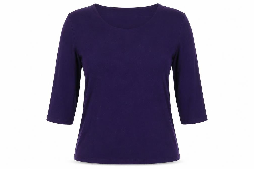 Windsmoor Women's Purple Basic T-Shirt Size S