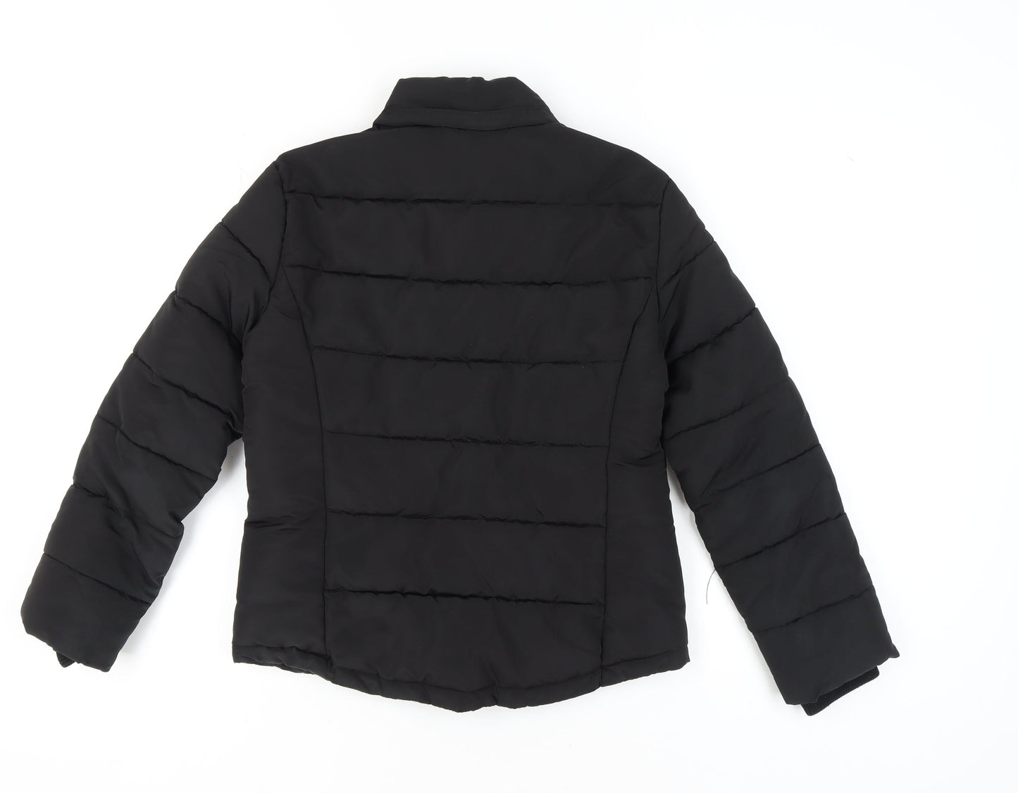 Topshop Women's Black Puffer Jacket Size 10