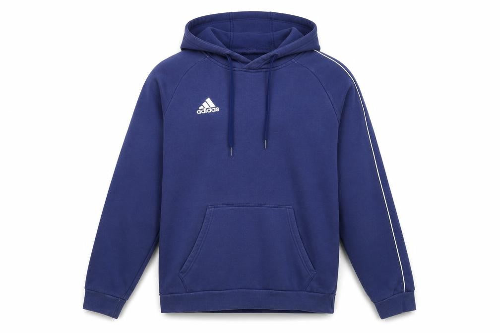 Adidas Men's Blue Pullover Hoodie, Size M