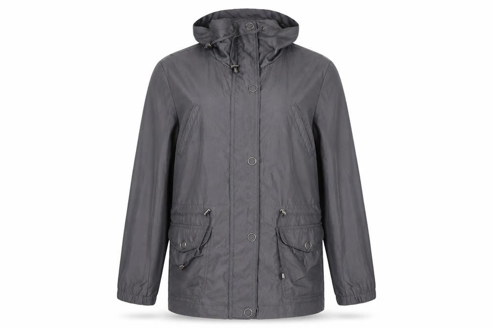 Debenhams Grey Parka Jacket Women Size 12 Hooded