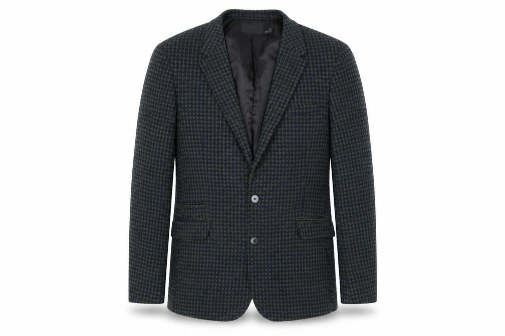 ASOS Men's Blue Green Check Blazer 42 Long