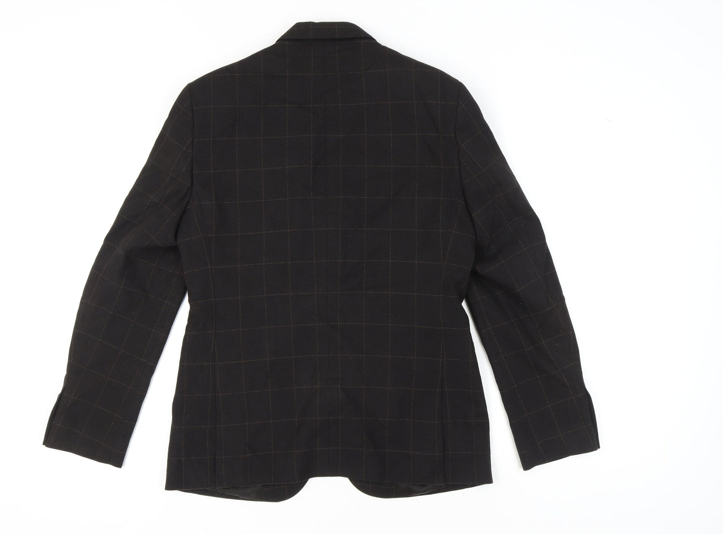 Moss London Men's Brown Check Blazer Slim Fit 38