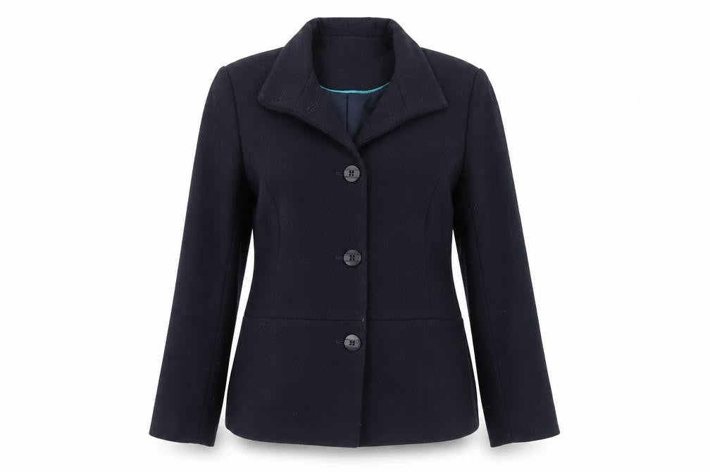 Eastex Women's Blue Wool Blend Blazer UK Size 12