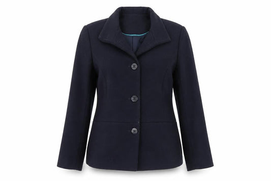 Eastex Women's Blue Wool Blend Blazer UK Size 12