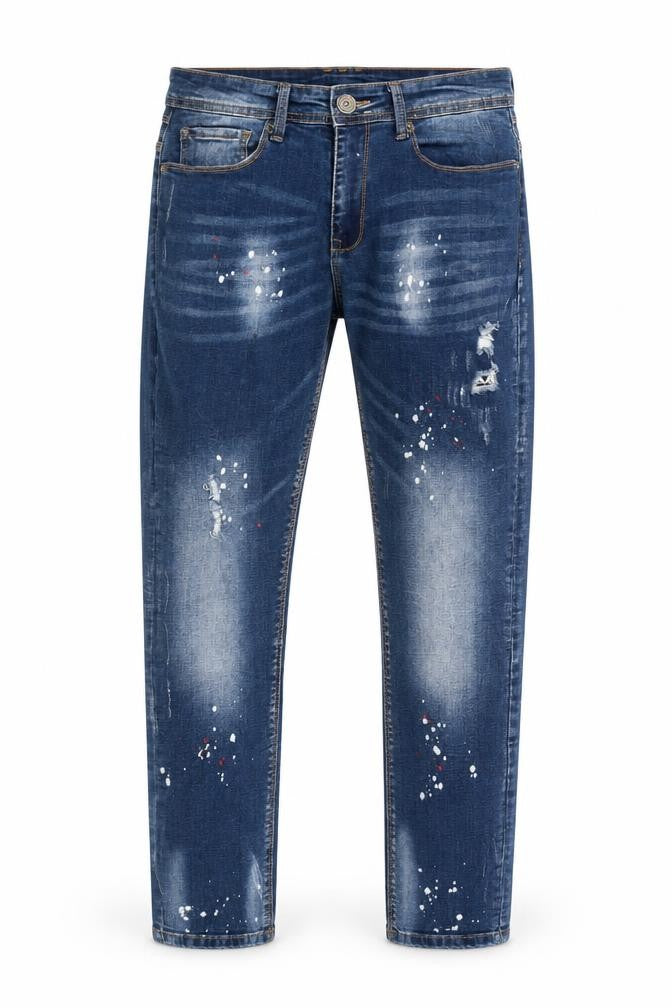 Voi Men’s Blue Distressed Denim Jeans 30