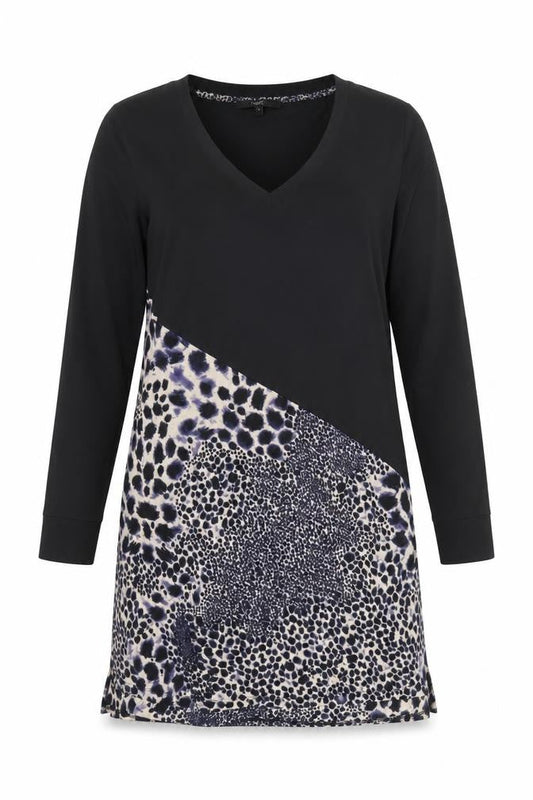 Next Women's Black Leopard Print Shift Dress Size 14