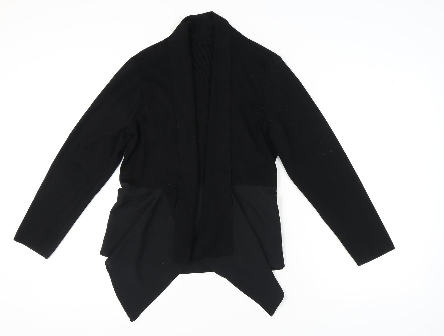 Marks and Spencer Women's Black Open Front Cardigan Size 16