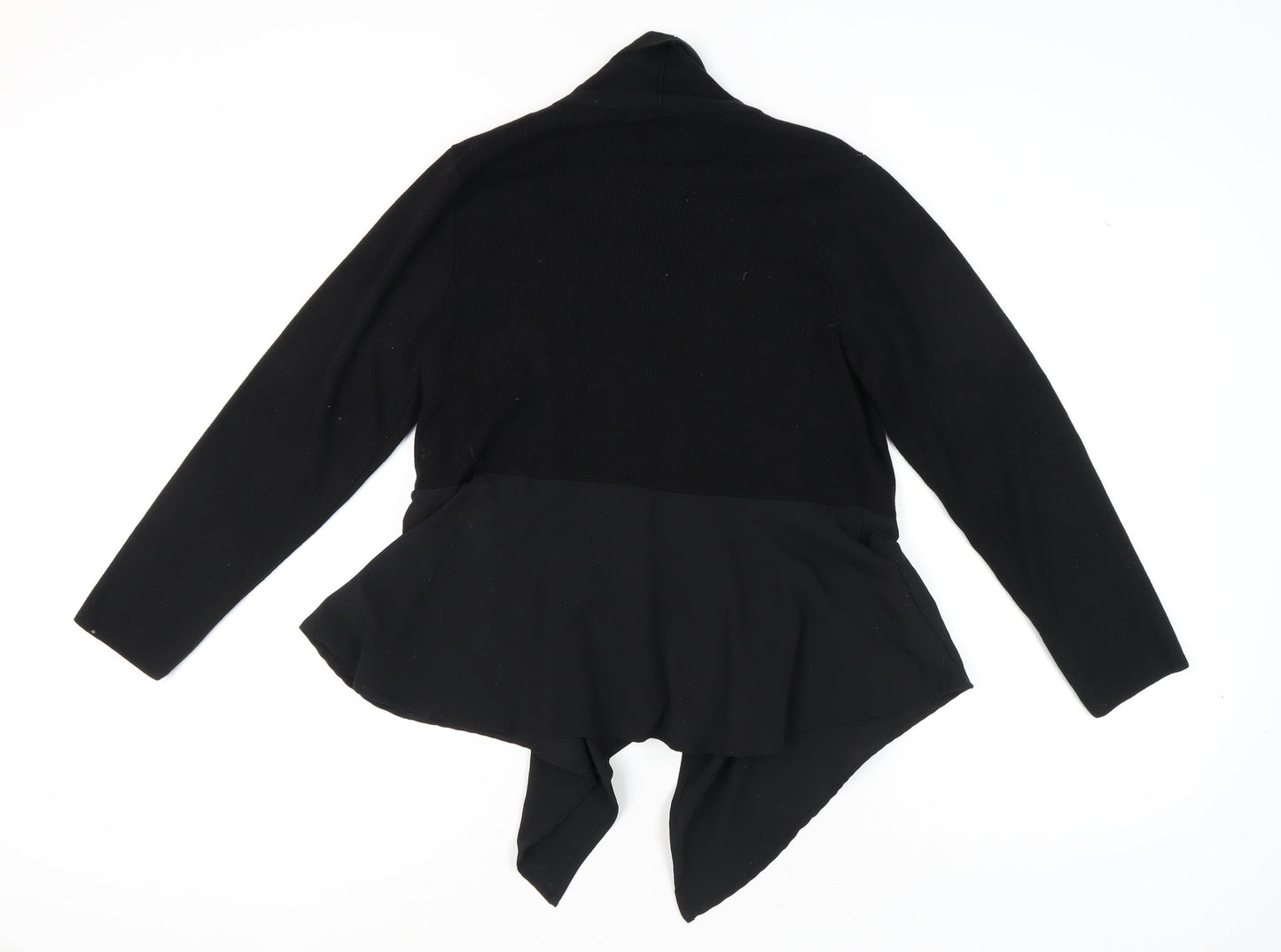 Marks and Spencer Women's Black Open Front Cardigan Size 16
