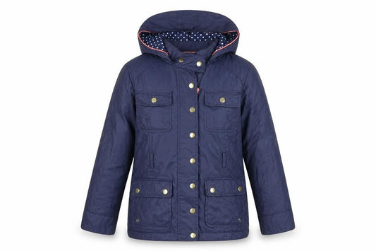 Marks & Spencer Girls Blue Hooded Jacket, Age 11-12