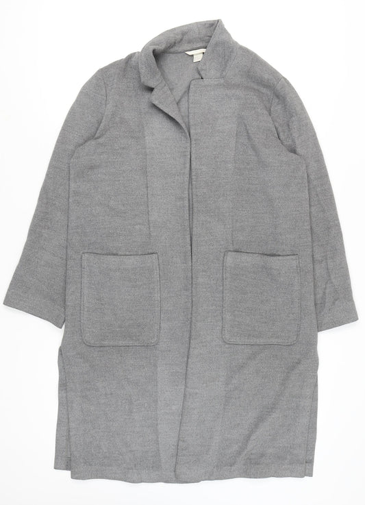 H&M Women's Grey Long Sleeve Jumper with Pockets