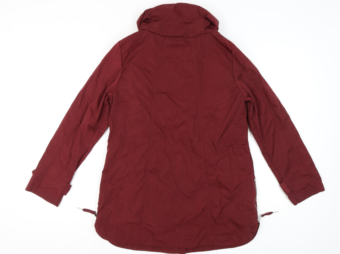 Next Women's Red Mid-Length Parka Jacket Size 12