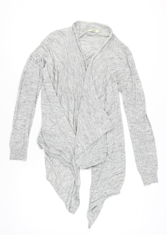 Oasis Women's Grey Wrap Cardigan M Long Sleeve