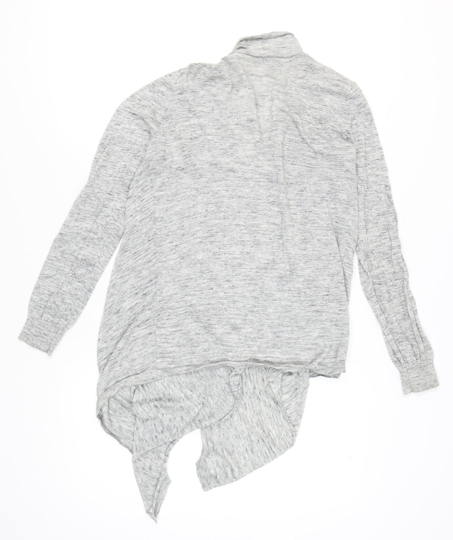 Oasis Women's Grey Wrap Cardigan M Long Sleeve