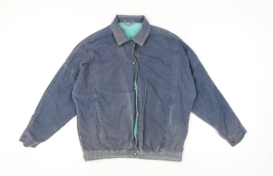 Marks and Spencer Women's Blue Denim Jacket, Size 10