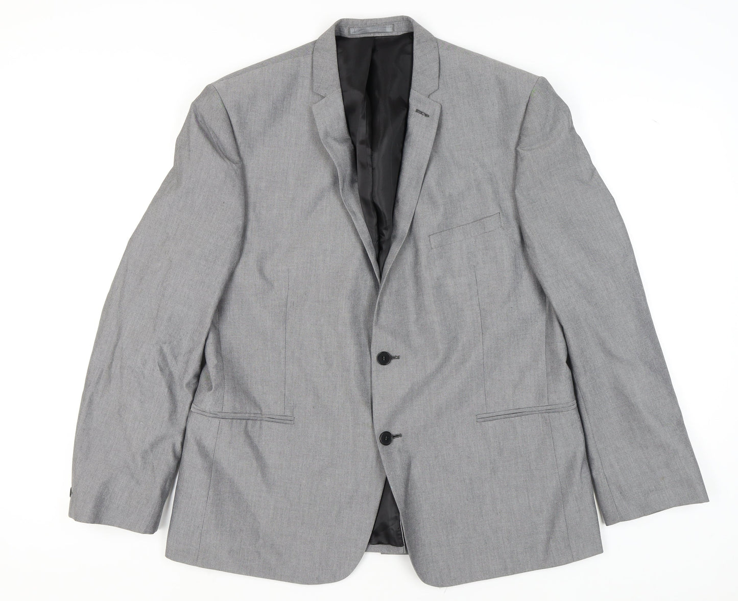 Red Herring Men's Grey Blazer, 46, Regular Fit