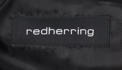 Close-up detail of Red Herring Men's Grey Blazer, 46, Regular Fit
