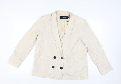 Vero Moda Women's Beige Blazer Size 18 Double-Breasted