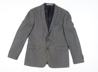 Burton Womens Grey Blazer Slim Fit Size 12