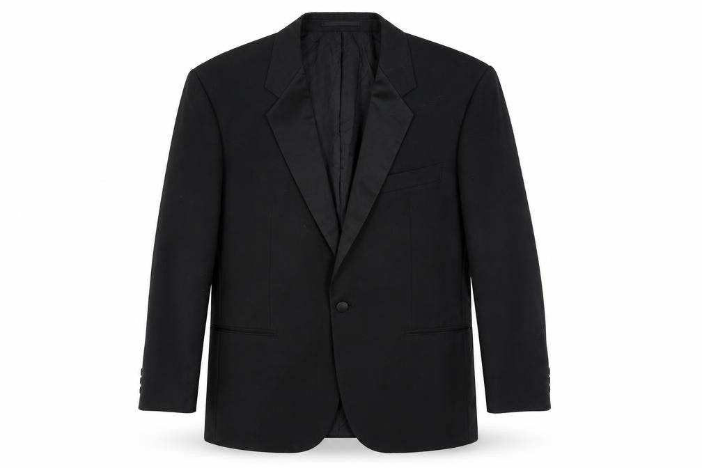 St Michael Men's Black Blazer M Classic Formal Jacket