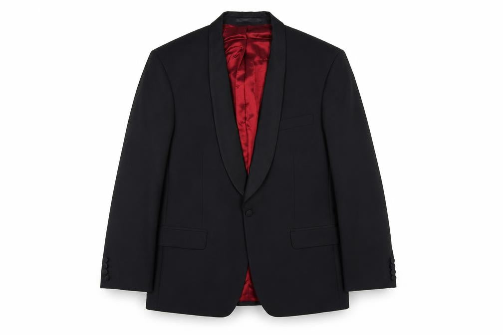 Fellini Men's Black Tuxedo Jacket Shawl Lapel 40R