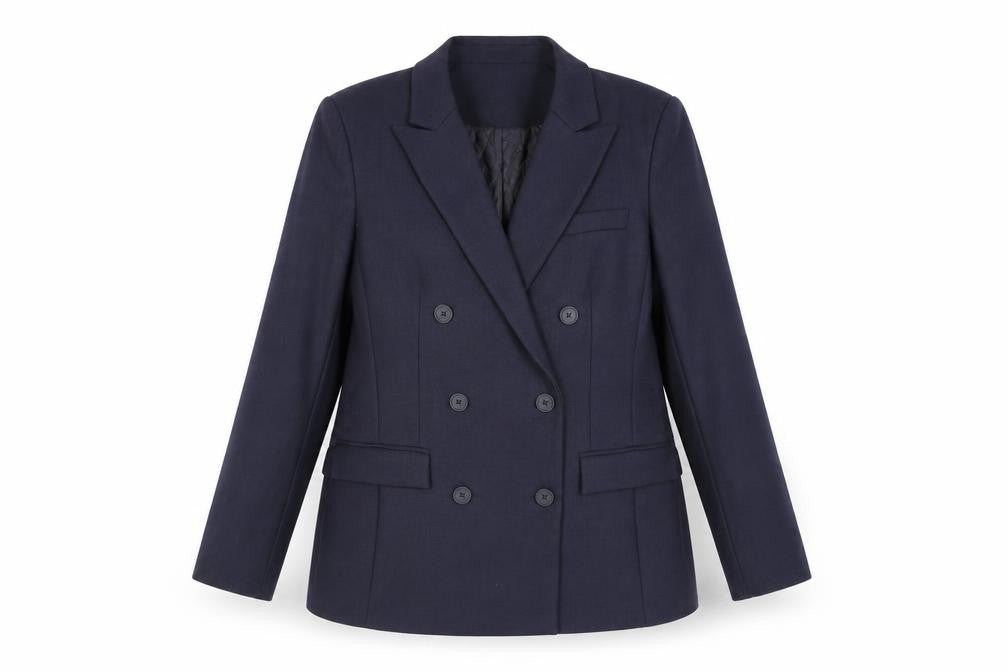 Autograph Women’s Blue Double Breasted Suit Jacket