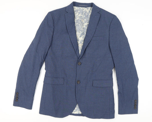 Next Men's Blue Blazer Jacket, 38R, Formal Wear