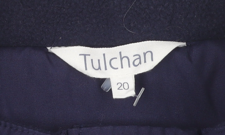 Tulchan Women's Blue Mid-Length Jacket Size 20