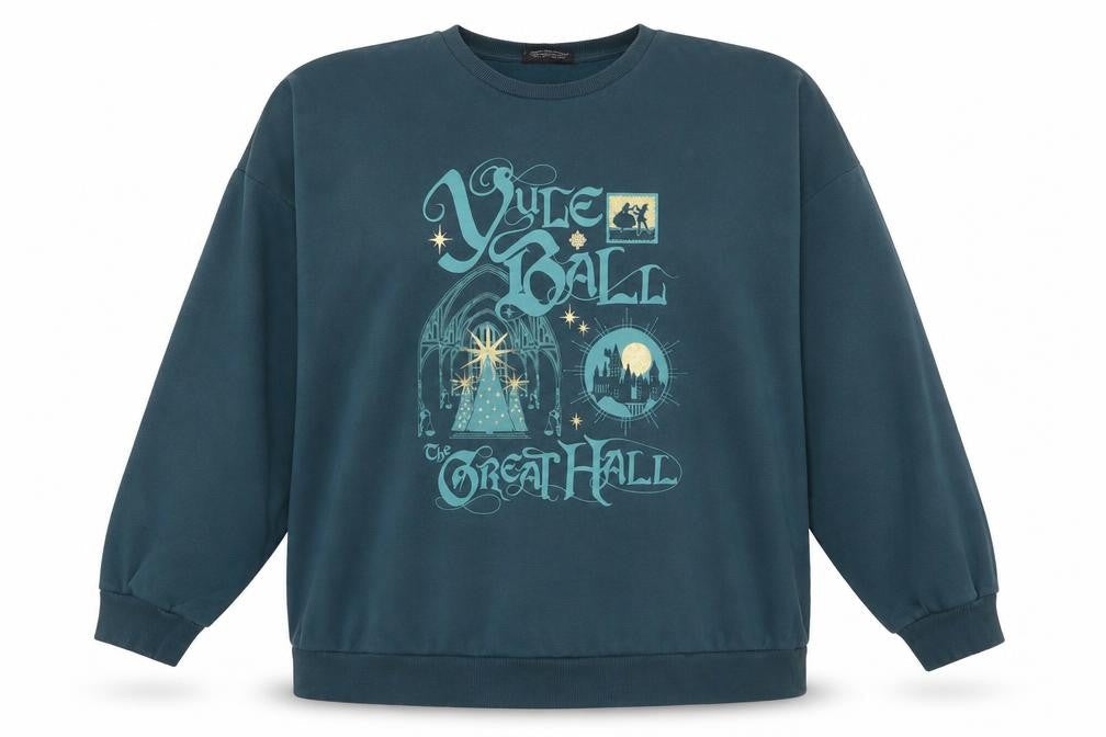 Harry Potter Unisex Blue 2XL Pullover Graphic Sweatshirt