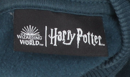 Harry Womens Potter Blue 2XL Pullover Graphic Sweatshirt