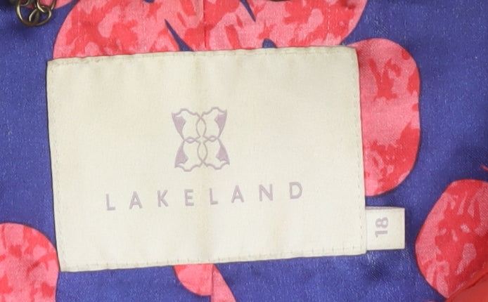 Lakeland Women's Red Mid-Length Casual Jacket Size 18