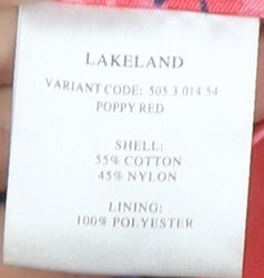 Lakeland Women's Red Mid-Length Casual Jacket Size 18