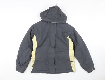 B&C Mens Grey Hooded Jacket S - Casual & Warm