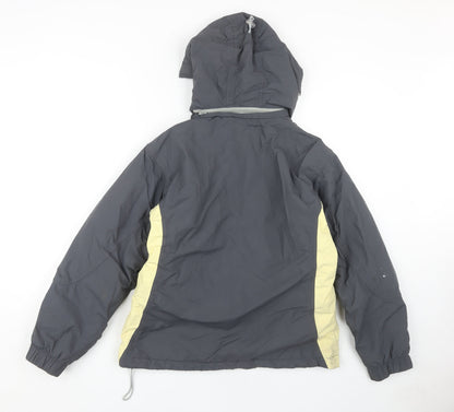 B&C Mens Grey Hooded Jacket S - Casual & Warm
