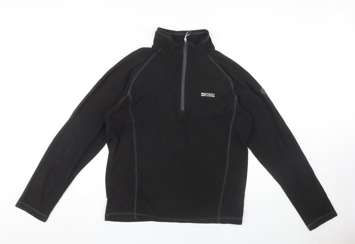 Regatta Men's Black 1/4 Zip Fleece Sweatshirt M