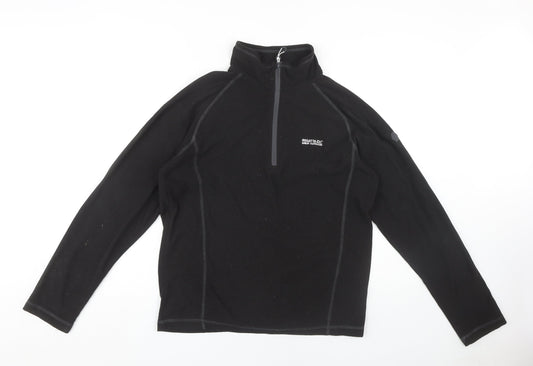 Regatta Men's Black 1/4 Zip Fleece Sweatshirt M