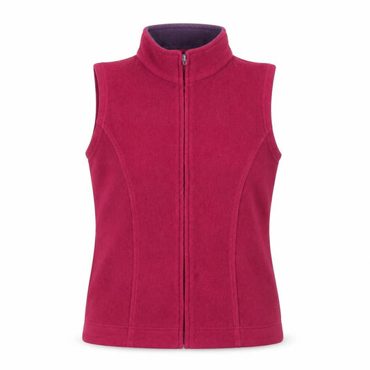 EWM Women's Red Fleece Waistcoat - S, Casual Layering